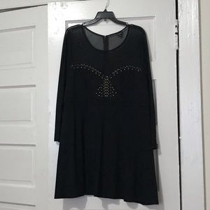 Torrid Mesh Studded Skater Dress